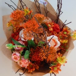 Evening Sunset Faux Flowers Gift Bouquet - ABV022 Created by Kirsty