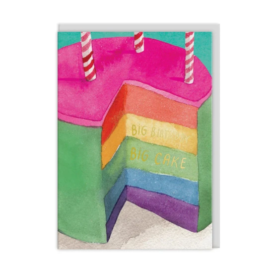 Rainbow Cake Greeting Card (A6) - CARD009 COMING SOON