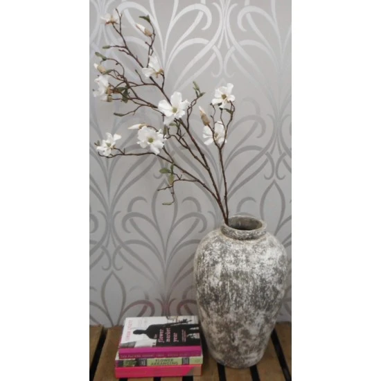 Tall Ceramic Vase Aged Stone 45cm - LUX035 11D