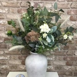 Darcy Chours Stone Vase 33cm - LUX040 2E