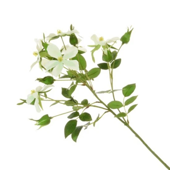 LUXE Artificial Dog Roses Cream 58cm - LUX045 CC3