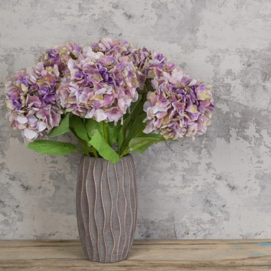 LUXE Artificial Hydrangeas Purple Green 70cm - LUX002 CC2
