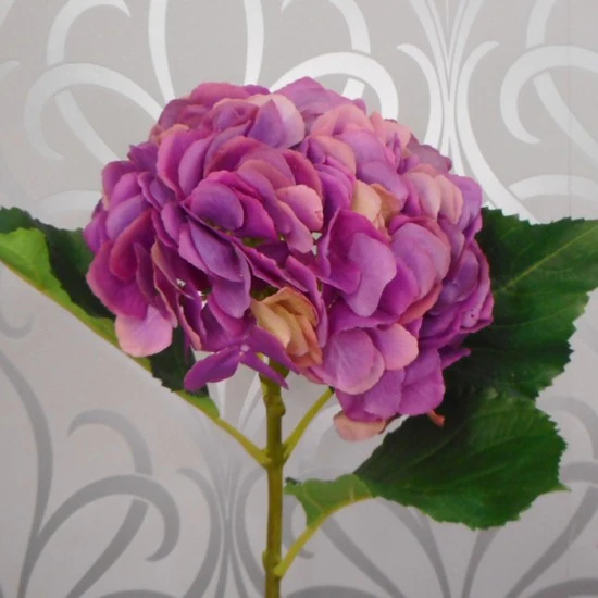 LUXE Artificial Mophead Hydrangeas Mauve Purple 75cm - LUX013 CC3