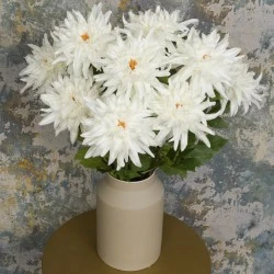 LUXE Artificial Dahlias MY LOVE White 75cm - LUX012 CC3