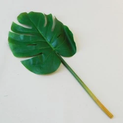 Small Artificial Monstera Leaf on Short Stem - MON005 JJ3