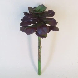 Artificial Succulent Camellia Burgundy - SUC011 JJ2