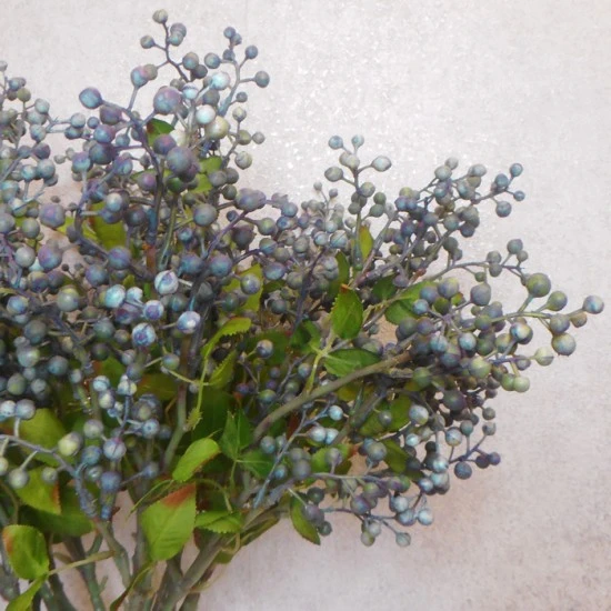Artificial Berries Branch Blue 58cm - BER022 BX15