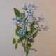 Artificial Berries Branch Blue 58cm - BER022 BX15