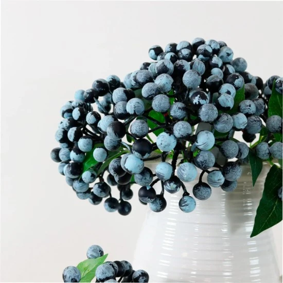 Artificial Blueberries Stem 30cm - BLU001 C1