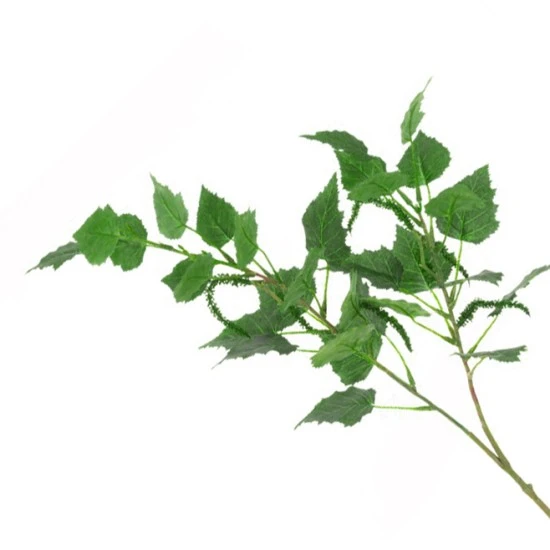 Artificial Birch Leaves Branch with Catkins 71cm - BIR003 