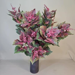 Artificial Coleus Spray Pink Green 87cm - COL003 J4
