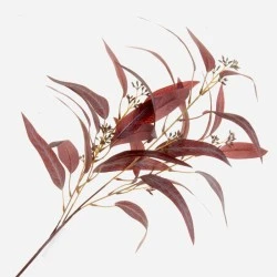 Artificial Eucalyptus Nicoli Burgundy - EUC027 E4