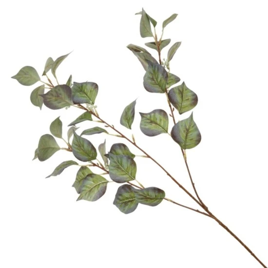 Artificial Wandering Jew Stem Tradescantia Green Burgundy 80cm - WAN011 S4