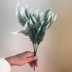 Artificial Yarrow Plant Green White 37cm - YAR003 M4