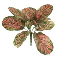 Artificial Brunnera Plant Red Green 27cm - BRU002 S3