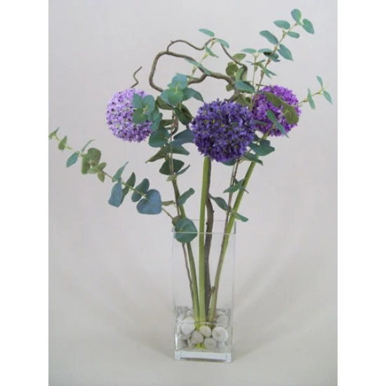 Artificial Allium - Artificial Flowers in Vase - ALL001 1A