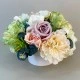Artificial Flower Arrangement | Peony and Roses Bowl - PEO014 BX8