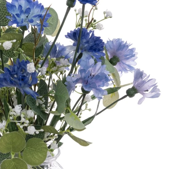 Artificial Flower Arrangements | Cornflowers and Foliage - COR007 