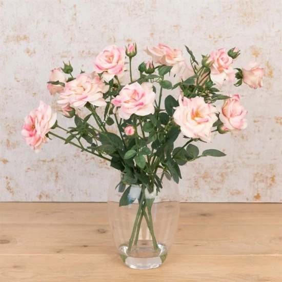 Pink Roses Artificial Flower Arrangement - ROS012 