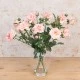 Pink Roses Artificial Flower Arrangement - ROS012 