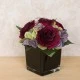 Burgundy Roses and Green Hydrangeas Artificial Flower Arrangements - ROS019 3C