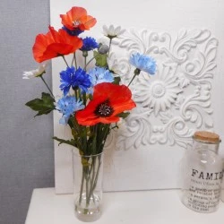 Meadow Poppies Silk Flower Arrangement - MED004 2B