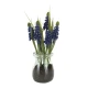 Artificial Muscari Plant in Glass Jar 18cm - MUS001 3B