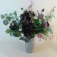Statement Artificial Flower Arrangement | Aubergine Hydrangeas and Globe Artichokes - HYD007 7B