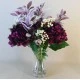 Statement Artificial Flower Arrangement | Aubergine Hydrangeas and Berries - HYD008 1B