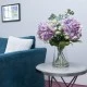 Centerpiece Arrangement | Mauve Artificial Hydrangeas & Eucalyptus - HYD022 1A