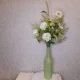 Judy Faux Flowers Arrangement | Viburnum and Garden Flowers Vase - VIB002 4C