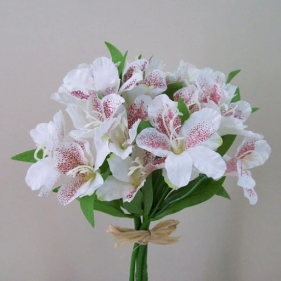 Silk Alstroemeria Bundle Cream 35cm - A078 A3