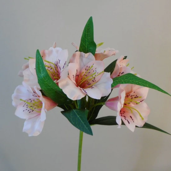 Artificial Alstroemeria Stem Blush Pink 48cm  - A051 A4