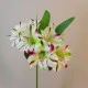 Artificial Alstroemeria Stem Cream Green Pink 48cm  - A057 C2