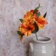 Artificial Alstroemeria Stem Orange 48cm  - A050 B2