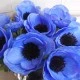 Silk Anemone Blue 38cm - A008 C4