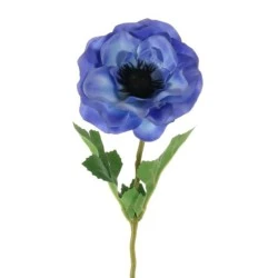 Artificial Anemones Blue 48cm - A067 HH4