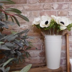 Silk Anemone Ivory 38cm - A007 A2