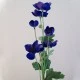 Artificial Japanese Anemones Dark Blue 68cm - A096 