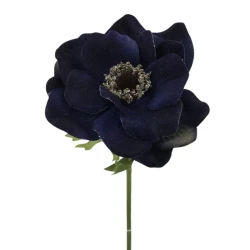Velvet Anemone Navy Blue 47cm - A019 B2
