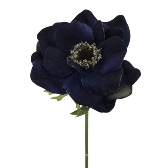 Velvet Anemone Navy Blue 47cm - A019 B2