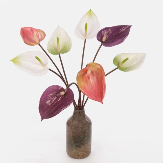 Large Artificial Anthurium Purple 90cm - A029 HH4