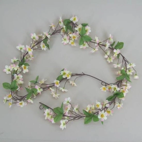 Artificial Apple Blossom Garland 180cm - C013A 