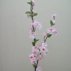 Artificial Cherry Blossom Branch Pale Pink 89cm - B018 B2
