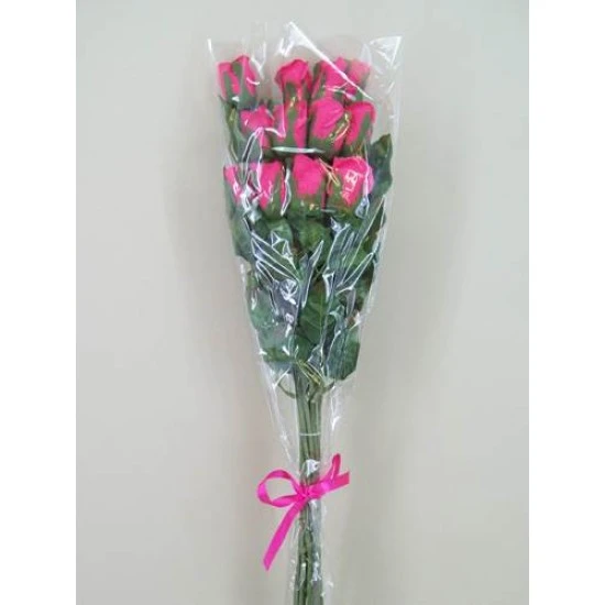 Silk Roses Bouquet Hot Pink 55cm - R010E BX14