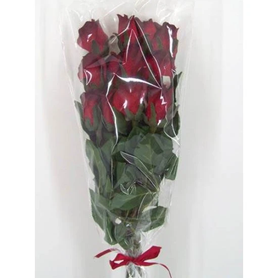 Silk Roses Bouquet Red 50cm - R010 P4
