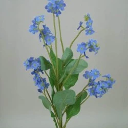 Artificial Forget Me Not Posy Blue 29cm - F038 H3