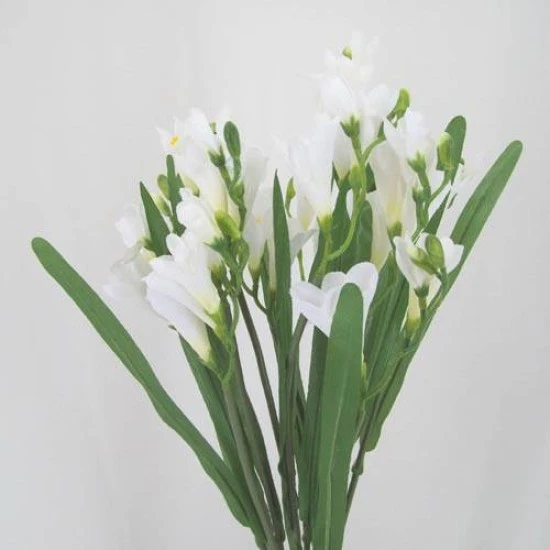 Silk Freesias Bunch Cream 50cm - F001 H2