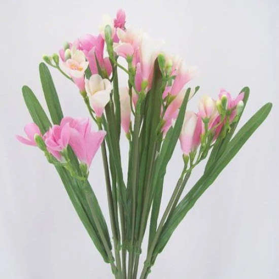 Silk Freesias Bunch Pink 50cm - F002 C4