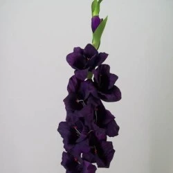 Artificial Gladiola Damson 94cm - G034 